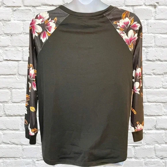 BloomChic Floral Sleeve Sweatshirt - Picture 2 of 4